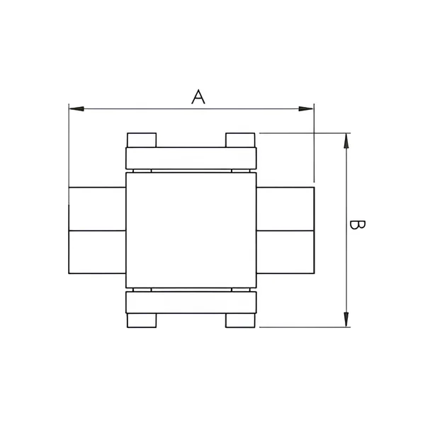 Side View of Iniflu Double Window Flow Indicator Showing Its Components