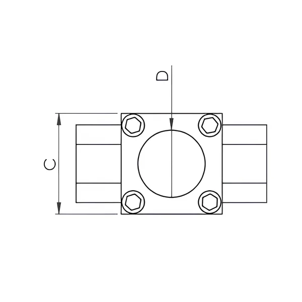 Top View of Iniflu Brass Flow Indicator for Industrial Processes