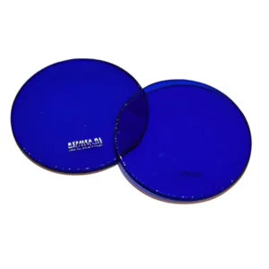 Flat Borosilicate 3.3 Sight Glass with Cobalt Blue Filter for Industrial Applications