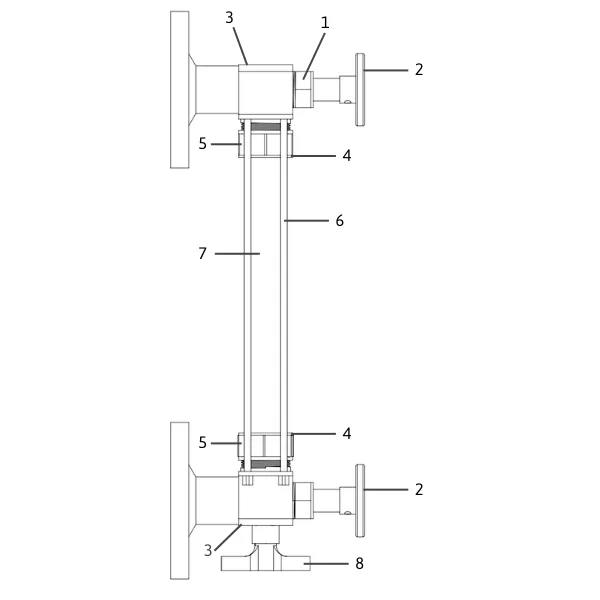 Iniflu Stainless Steel Level Valve Components, corrosion-resistant.