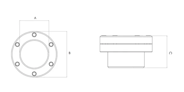 Weldable Sight Glass with Neck - Process Viewing Sight Glass