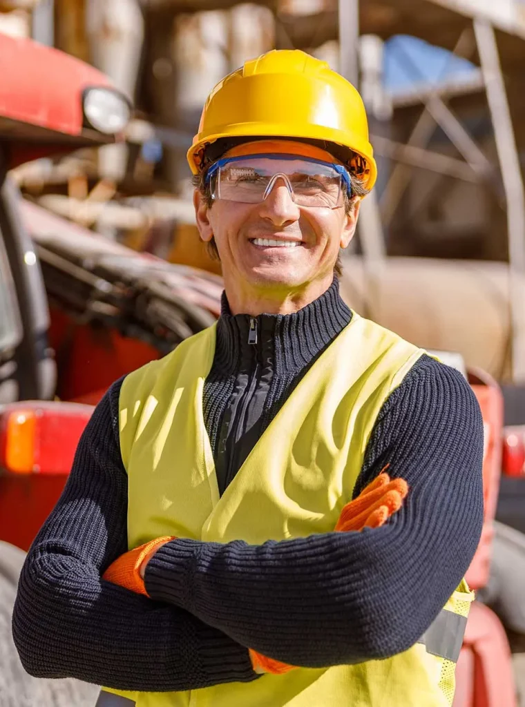 Trabajador de Iniflu supervisando visión de flujo industrial